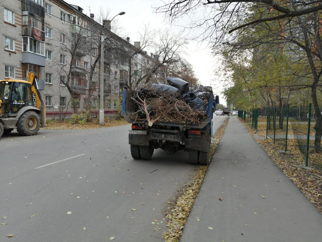 В Октябрьском районе в рамках месячника осенней санитарной очистки вывезли  63 машины мусора БАРНАУЛ :: Официальный сайт города