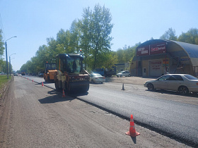 В Барнауле  продолжается ремонт и строительство дорог