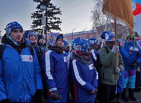 В Барнауле дан старт Всероссийской патриотической акции «Снежный десант РСО - 2019»