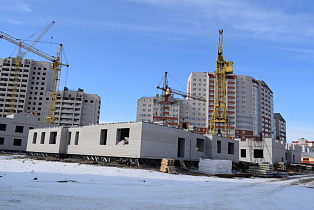 В Барнауле завершили строительство первого этажа здания детского сада в квартале «Лазурный-2»