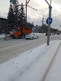 МБУ «Автодорстрой» устраняет последствия  снегопада