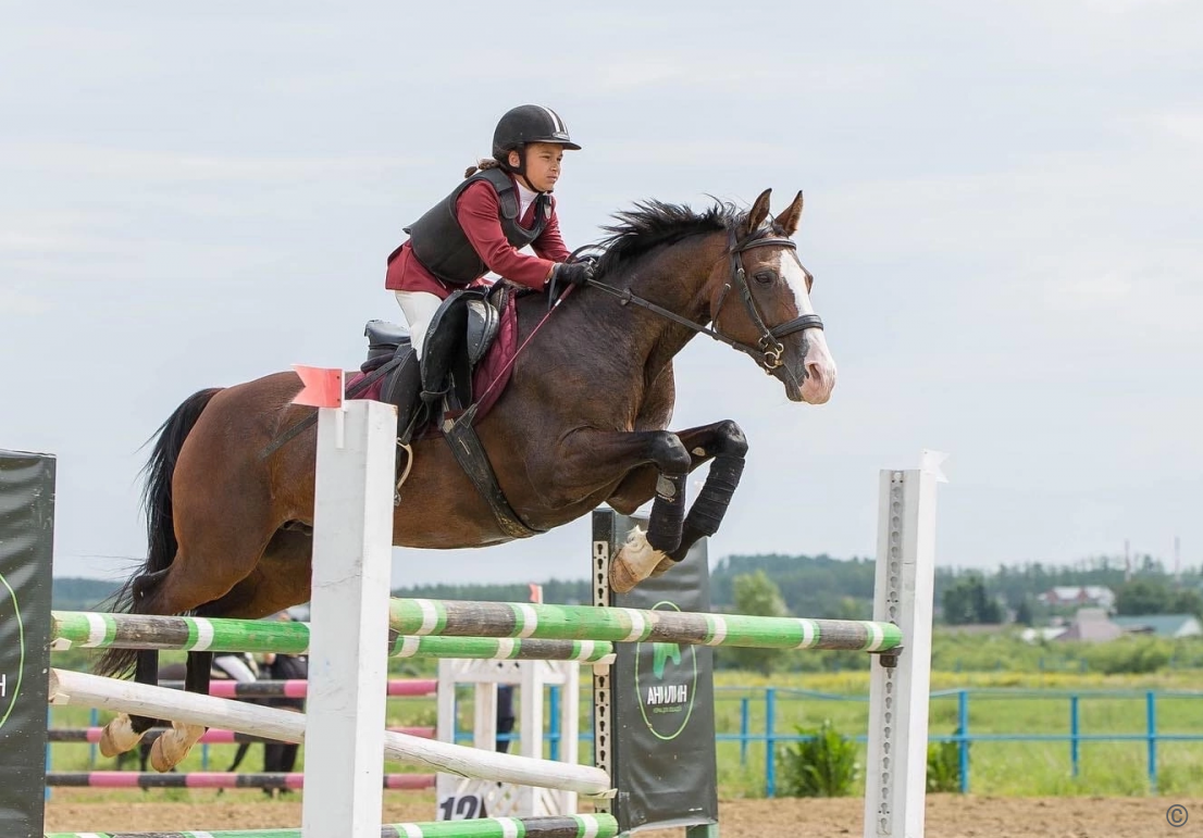Спортсменка из Барнаула завоевала серебро на первенстве Сибири по конному спорту 