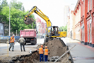 Реконструкция теплосетей началась в Барнауле на улице Партизанской