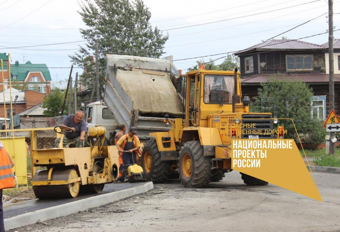 В Барнауле на Циолковского асфальтируют тротуары по нацпроекту БКАД БАРНАУЛ  :: Официальный сайт города