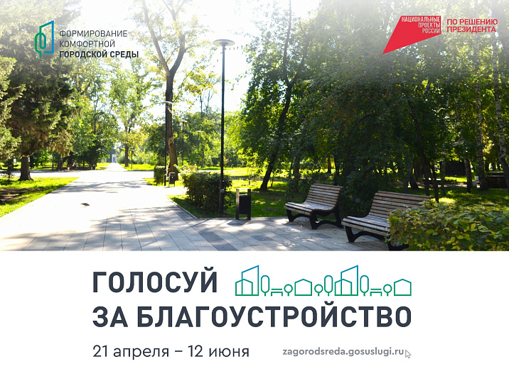 Голосование по выбору территории для благоустройства в 2026 году завершится 12 июня