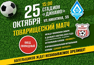 В Барнауле пройдет товарищеский матч по футболу между командами «Полимер» и «Динамо-Барнаул»