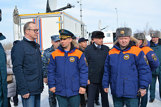 В районе поселка Затон прошло масштабное учение по предупреждению и ликвидации ЧС, обусловленных весенним паводком