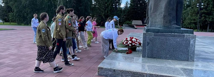 Акция «По местам боевой славы города Барнаула» прошла на территории Железнодорожного района