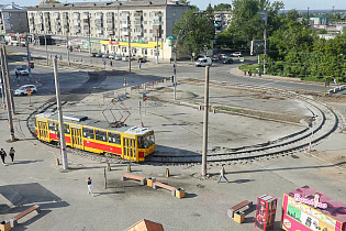 В Барнауле демонтируют трамвайное кольцо возле ТЦ «Пионер»