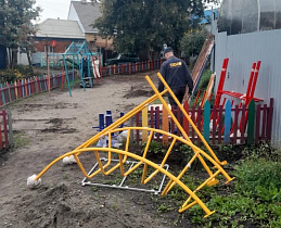 В Железнодорожном районе Барнаула установят еще одну детскую спортивную площадку