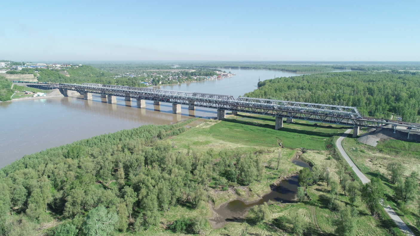Старый мост Барнаул