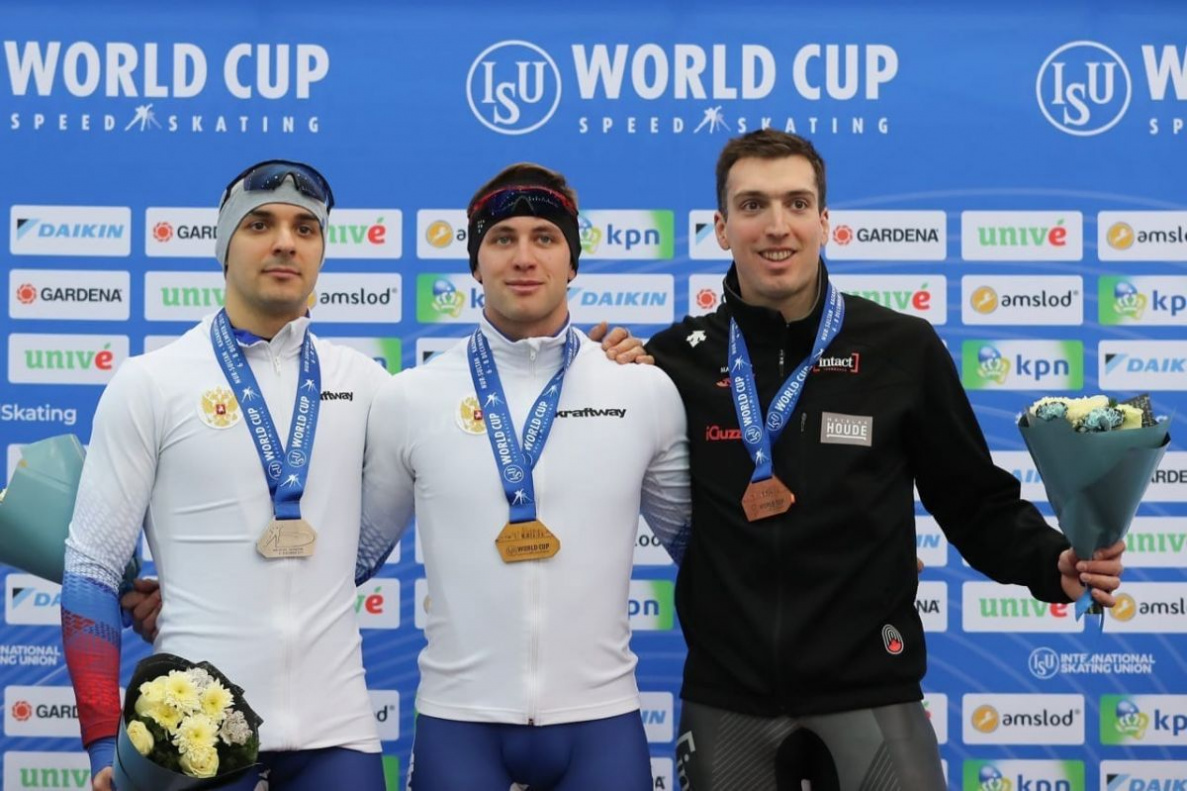 Барнаулец Виктор Муштаков впервые в карьере стал победителем этапа Кубка мира по конькобежному спорту 