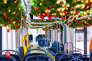 Четыре трамвайных вагона будут работать в Барнауле в Рождественскую ночь