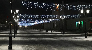 На пешеходной улице Мало-Тобольской появится новогодний городок с елкой и детскими горками