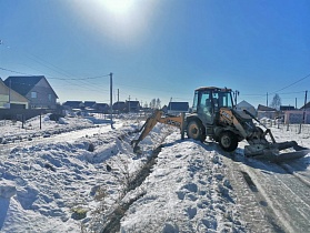 В Индустриальном районе Барнаула проходит подготовка к паводку