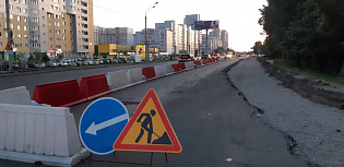 На Павловском тракте приступили к устройству пешеходных и велодорожек