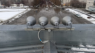 В Барнауле установили новую сиренно-речевую установку