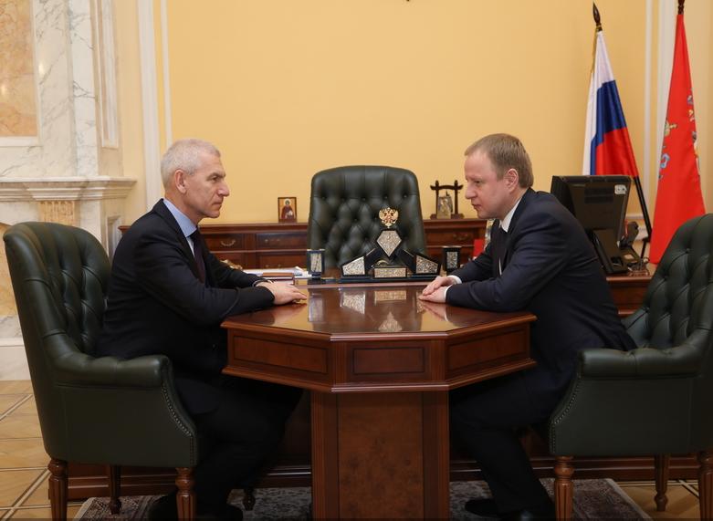 Виктор Томенко и министр спорта России Олег Матыцин обсудили вопросы развития спорта в регионе