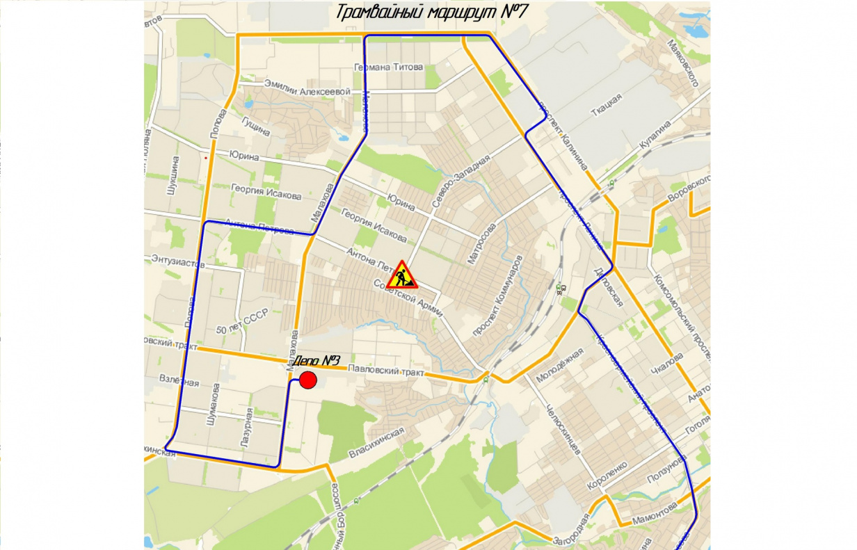 Маршруты общественного транспорта изменят на период ремонта трамвайных  путей на Северо-Западной/ Антона Петрова БАРНАУЛ :: Официальный сайт города