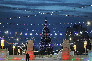 Новогодний городок на площади Сахарова готов к приему гостей