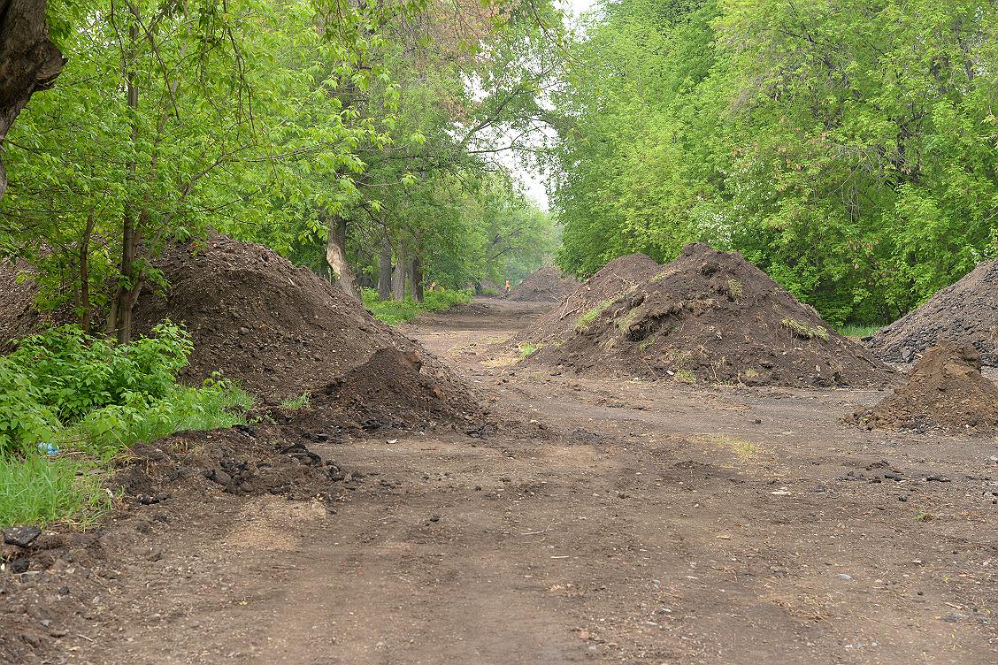 В рамках нацпроекта продолжается комплексное благоустройство аллеи в  барнаульском поселке Южном - Барнаул. Новости - Новости и события Барнаула  и Алтайского края