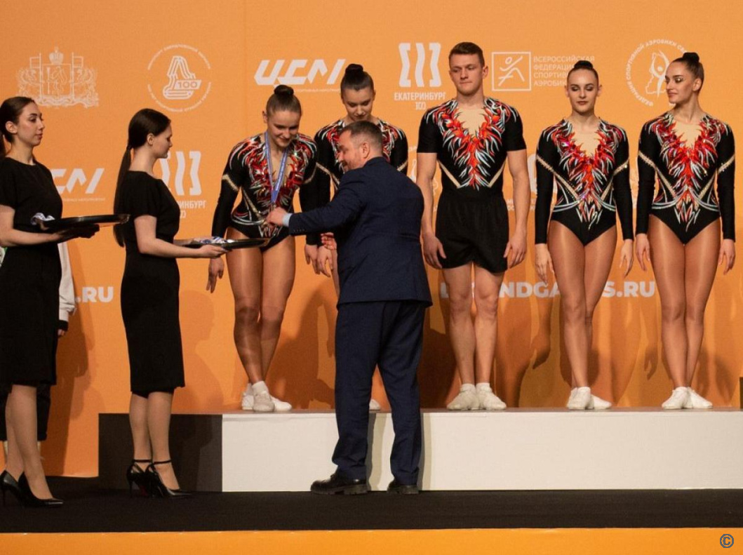 Спортсмены Барнаула завоевали серебряную медаль чемпионата России по спортивной аэробике в групповых упражнениях