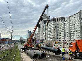 Ход ремонтных работ на проспекте Красноармейском обсудили в ходе выездного совещания