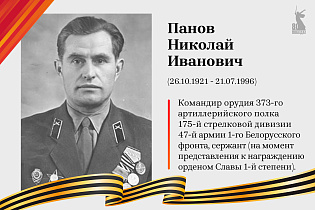 Улицы Победы: Панов Николай Иванович