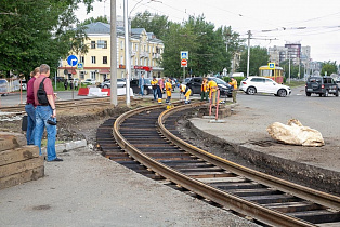 В Барнауле продолжается строительство второго разворотного трамвайного кольца