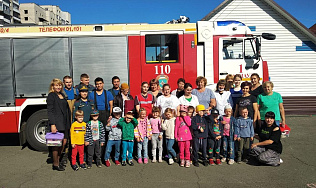 В детском саду №263 Центрального района Барнаула прошла показательная противопожарная тренировка