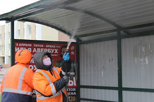 В Барнауле приступают к повторному циклу санитарной обработки остановочных павильонов 