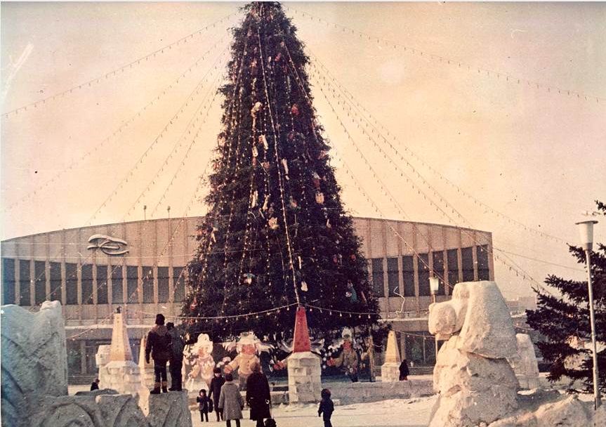 Новогоднее оформление Барнаула, 1985-1989 гг